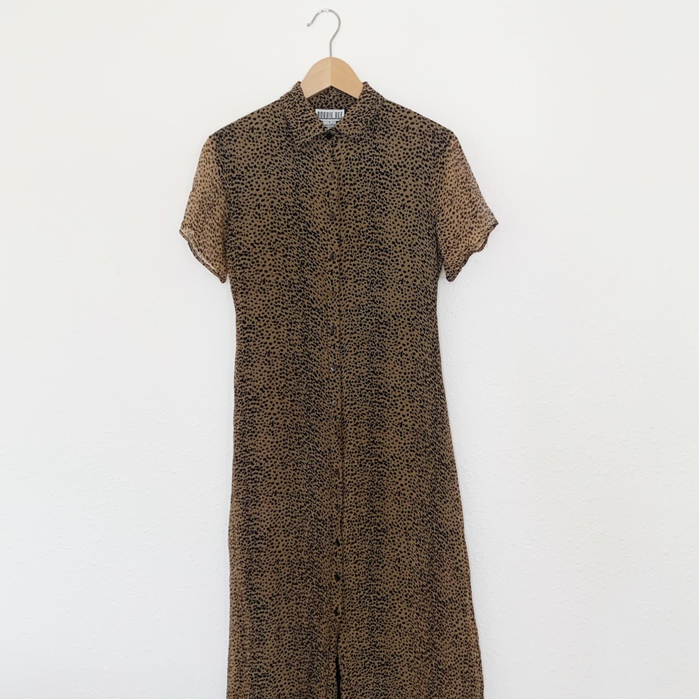 Vintage Cheetah Print Dress